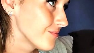 Amateur blonde gives great handjob