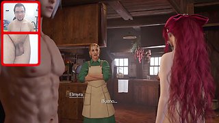 Man-meat from Final Fantasy 7 gets a jizz-shotgun on the backside