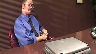 Lesbian Genesis Skye Rough Fucks Blonde Secretary on Desk