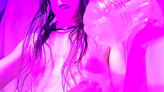 Ladyboy Masturbation Fun with Big Toys