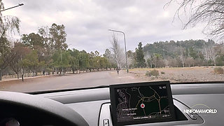 Unknown girl from the park eats and I give her cum on her face