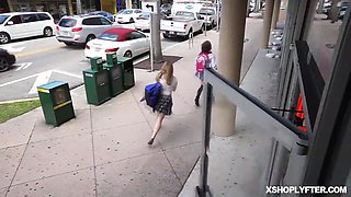 Erica Lauren and Samantha Hayes fellating