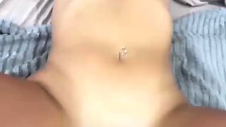 Hot Russian brunette slut get facial after hard pounding liv