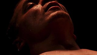 Sensual girl moans during intense nipple play before wet BJ