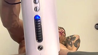 POV PORN Autoblow Ultra goes WILD on Hoss Kado BWC.