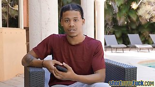 BBC shortking cocksucked by cute slut