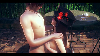 Genshin Impact Hentai - Hu Tao Boobjob and Anal with Creampie Uncensored - Japanese Asian Manga Anime Film Game Porn