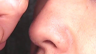 Unique: Hotaru Mori Nose Fetish; Nose Clamp, Sneeze, and Snot in Voyeur POV