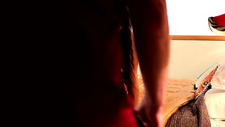 Busty amateur pussy spanking