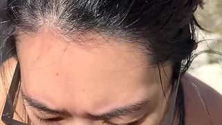 Outdoor Blowjob While Hiking in the Desert - Amateur Wmaf - Cum in Mouth Public BJ Swallow