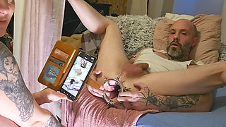 Tatianal Fisted Her Boyfriend's Ass with a Speculum