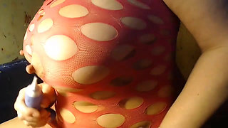 Boobs punish, whipped cream and cucumber fuck