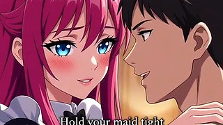 Sexy 3D Anime Maid gives her master  unforgettable pleasure