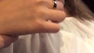 POV close up asian gf blowjob