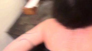Sarahsaxah Gets Fucked In The Restaurant Toilet