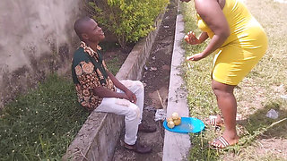 Street Boy Seduces Orange Seller in Abandoned Building for Intense Doggy Style Fuck