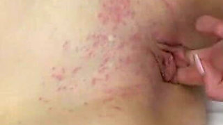 Old and young threesome with skinny granny and teen couple