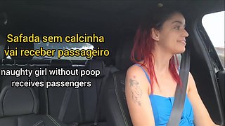 Passenger Milks behind the App Driver! (Fanny Spurting)