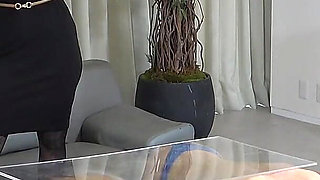Human Furniture, Two Masochists Kept as Pets in the Mistress's House Are Turned Into Human Tables