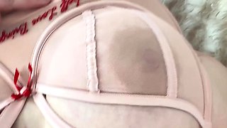 Stacked brunette goes solo toys and masturbation