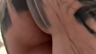 Sexy MILF with Huge Tits. Long Nails Deep Inside Her Wet Pussy.