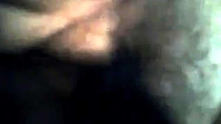 Hairy BBW Plays with Huge Black Dildo on Webcam