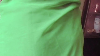 Desi Tamil Slut Wife Renu No Bra Blouse & No Panty Petticoat Saree Tease for Secret Lover! Indianhotwifex