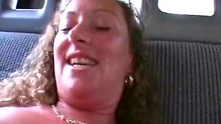 Fat German Woman Eating Cum In The Car