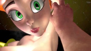 Milf in the pleasure cage - Dexter's Lab spoof featuring Wraith931