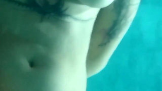 I'm Too Horny to Wait, Fuck Me in the Pool - French Hairy Risky Sex