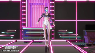 MMD HWASA - NA - Akali Sexy Kpop Dance League of Legends Hentai Uncensored 4K 60FPS