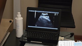 Petite gayboy barebacked during ultrasound at doctor