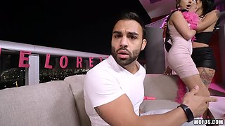 Lesbian fun at Bachelorette Party