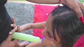 Natalia Mendez - Latina Lesbian Sex In Scissors Position