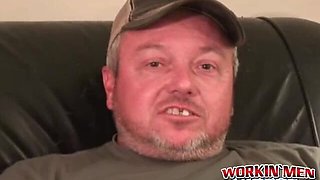 Horny chubby senor moans during passionate and hot anal play