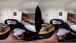 Japanese VR Passion Explodes With Darkhaired Babe Heat