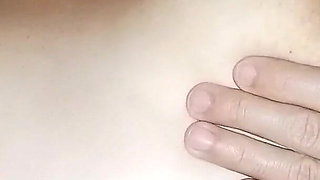 Sucking on Her Enormous Nipples, Spreading Fruit Ice Cream on Her Beautiful Big Natural Tits