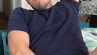 Soon-to-be Gooner Guy with His New Dildo Shoved up His Ass