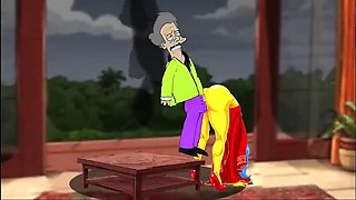 Indian MILF Farting in Rain - Simpson Parody Cartoon Porn with Octopussy