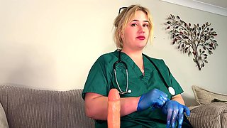 Nurse Fucks and Sucks Patient and Gets Drowned in Cum