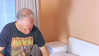 Two amateur teens fucking with young guy