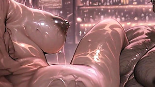 Elder Mature Women in a Bar.