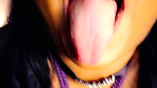 Taking the Monster Dildo and Squirting