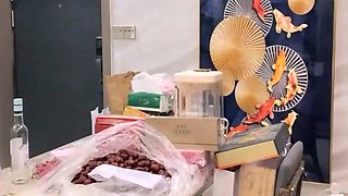 POV close up asian gf blowjob