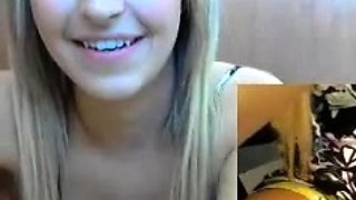 Blonde Teen Solo Masturbating On Webcam