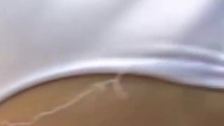 Stripping Fills the Blonde with an Urge to Have a Blowbang and to Swallow Loads