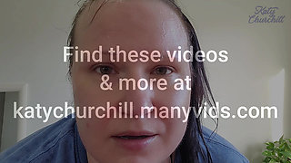 December 2025 Video Trailers - Katy Churchill pissing, smoking, pantyhose, sweaty, ass smelling