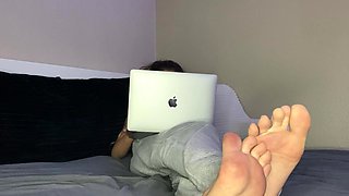 My live in slave was caught staring at my feet.