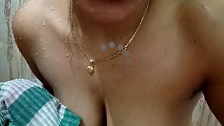 Desi Girl Dancing in Shower and Showing Her Big Boobs and Milfy Body