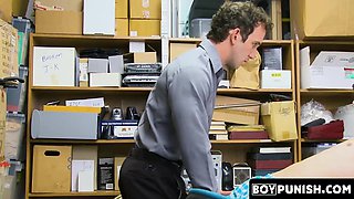 BoyPunish.com - Thieving twink's raw, intense facial cumshot after a disciplinary bareback fuck